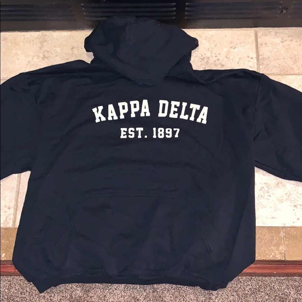 BLACK KAPPA DELTA HOODIE